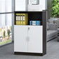 Gabinetto del file Office verticale per ripiani di archiviazione in legno moderno con blocco