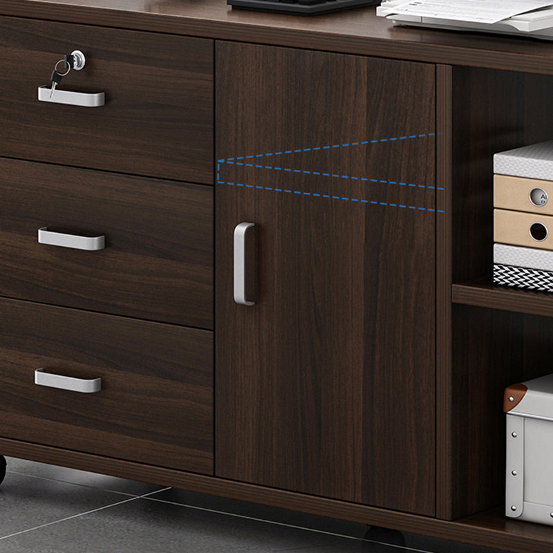 Archivo de estanterías de almacenamiento Archivo de archivos laterales con cajones de bloqueo