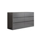 Contemporary Wooden Chest with 6 Soft Close Drawers Accent Chest
