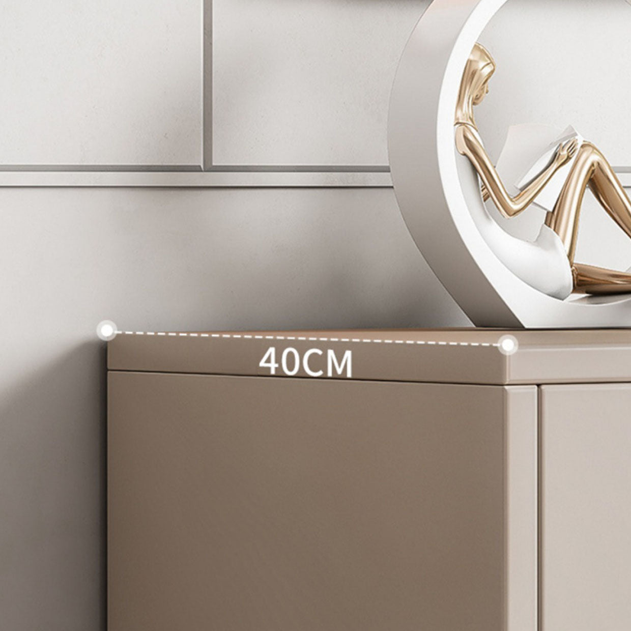 Contemporary Wooden Chest with 6 Soft Close Drawers Accent Chest