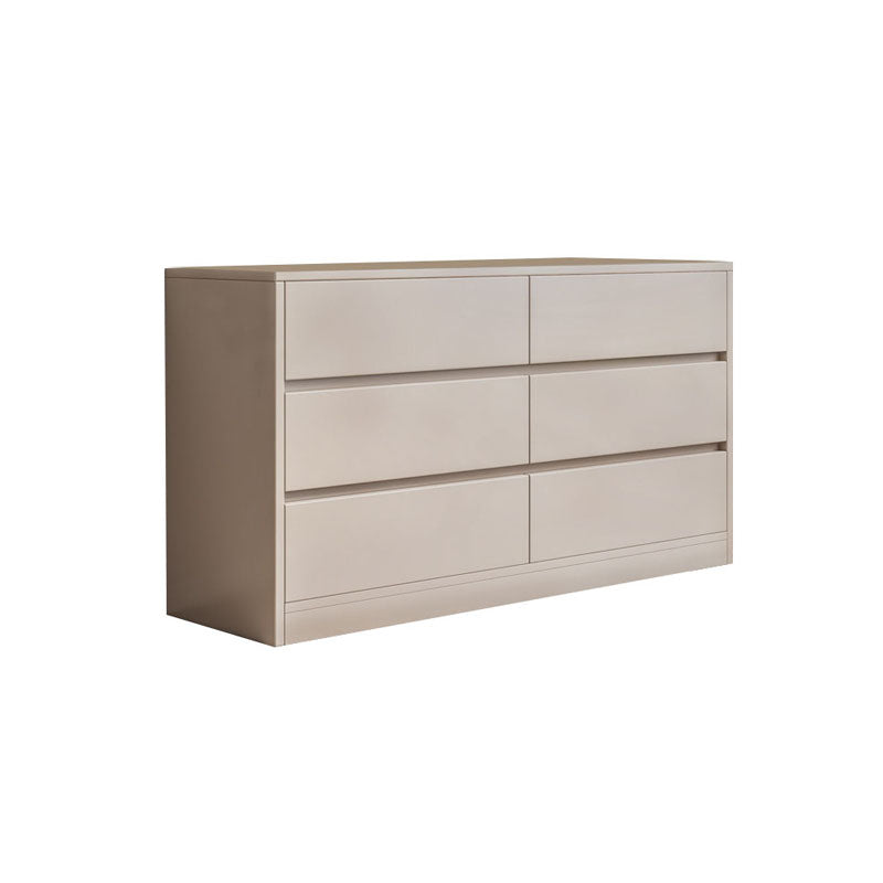 Contemporary Wooden Chest with 6 Soft Close Drawers Accent Chest