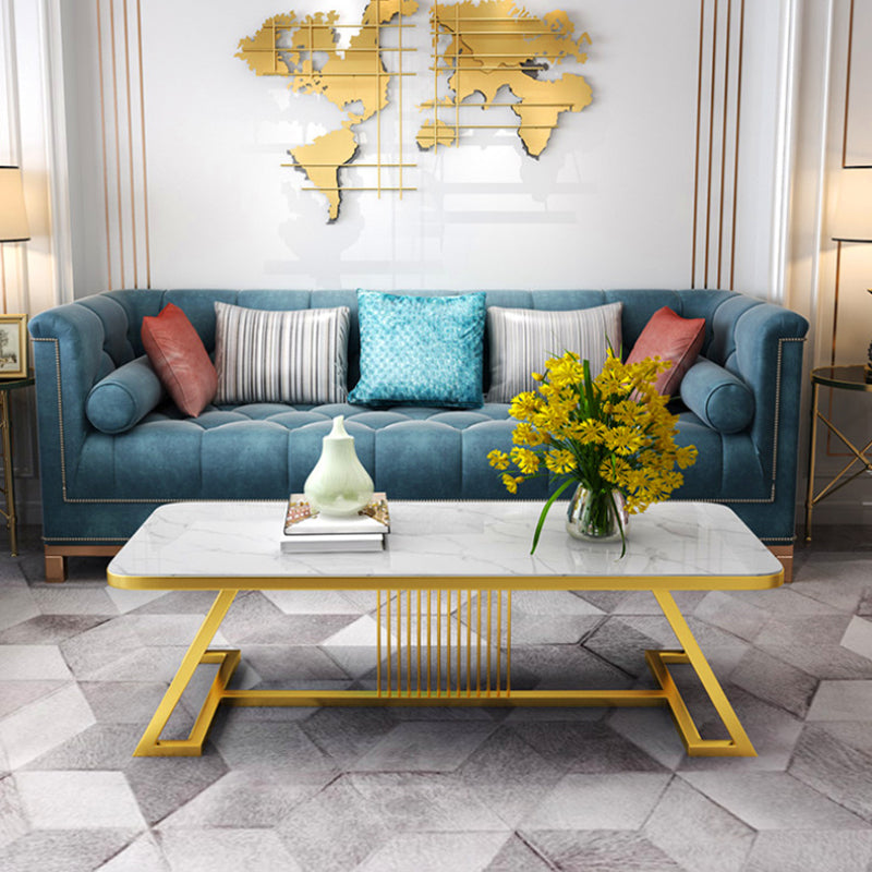 ストーントップカクテルテーブルグラマートレスルアイアンベースコーヒーテーブル