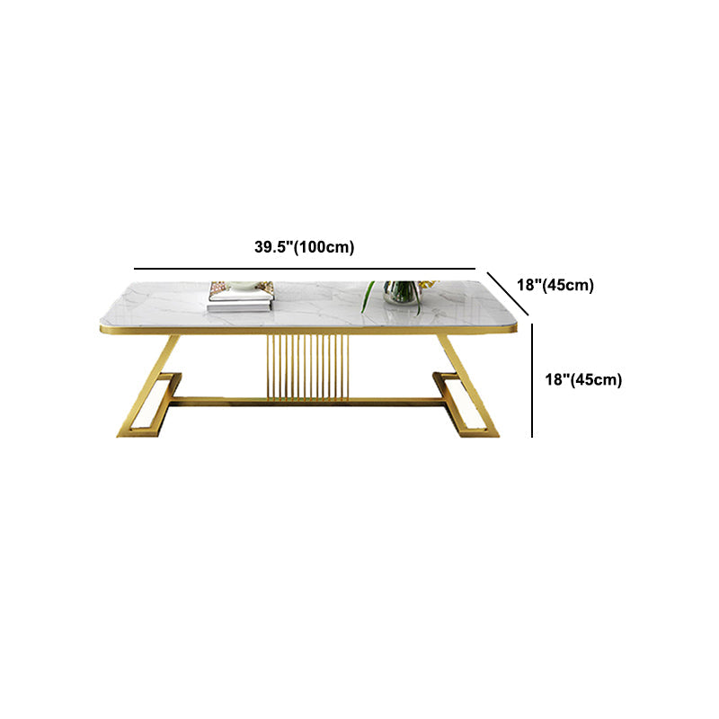ストーントップカクテルテーブルグラマートレスルアイアンベースコーヒーテーブル