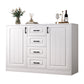Contemporary White Wooden Accent Cabinet with Doors and Drawers Clearhalo 'Cabinets & Chests' 'cabinets_chests' 'furn' 'furn_cabinets_chests' 'Furniture' 'Living Room Furniture' 6025094