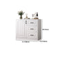 Contemporary White Wooden Accent Cabinet with Doors and Drawers Clearhalo 'Cabinets & Chests' 'cabinets_chests' 'furn' 'furn_cabinets_chests' 'Furniture' 'Living Room Furniture' 6025105