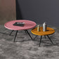 Pine Wood 4 Legs Coffee Table Modernism Round Tray Table Cocktail Table Clearhalo 'Coffee & Accent Tables' 'Coffee Tables' 'coffee_tables' 'furn' 'furn_coffee_tables' 'Furniture' 'Living Room Furniture' 6025124