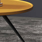Pine Wood 4 Legs Coffee Table Modernism Round Tray Table Cocktail Table Clearhalo 'Coffee & Accent Tables' 'Coffee Tables' 'coffee_tables' 'furn' 'furn_coffee_tables' 'Furniture' 'Living Room Furniture' 6025130