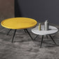 Pine Wood 4 Legs Coffee Table Modernism Round Tray Table Cocktail Table Clearhalo 'Coffee & Accent Tables' 'Coffee Tables' 'coffee_tables' 'furn' 'furn_coffee_tables' 'Furniture' 'Living Room Furniture' 6025134