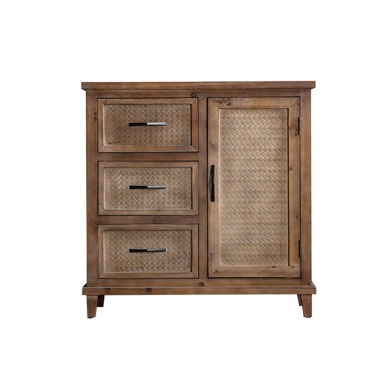Armoire en bois industrielle avec portes et tiroirs armoire en bois en détresse