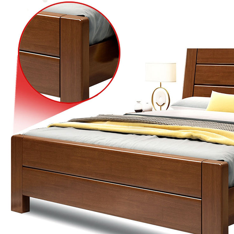 Traditional Metal Panel Rectangular with Headboard Standard Bed