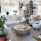 Tavolino in legno massiccio in legno scandinavo 14,96 "h 1 tavolo da cocktail singolo