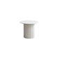 Slate Round Coffee Table Pedestal Cocktail Table Set in White 23.6"L x 23.6"W x 20"H White Clearhalo 'Coffee & Accent Tables' 'Coffee Tables' 'coffee_tables' 'furn' 'furn_coffee_tables' 'Furniture' 'Living Room Furniture' 6025348