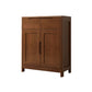 Mid-Century Cabinet with 2 Doors and 2 Drawers in Rubberwood Clearhalo 'Cabinets & Chests' 'cabinets_chests' 'furn' 'furn_cabinets_chests' 'Furniture' 'Living Room Furniture' 6025370