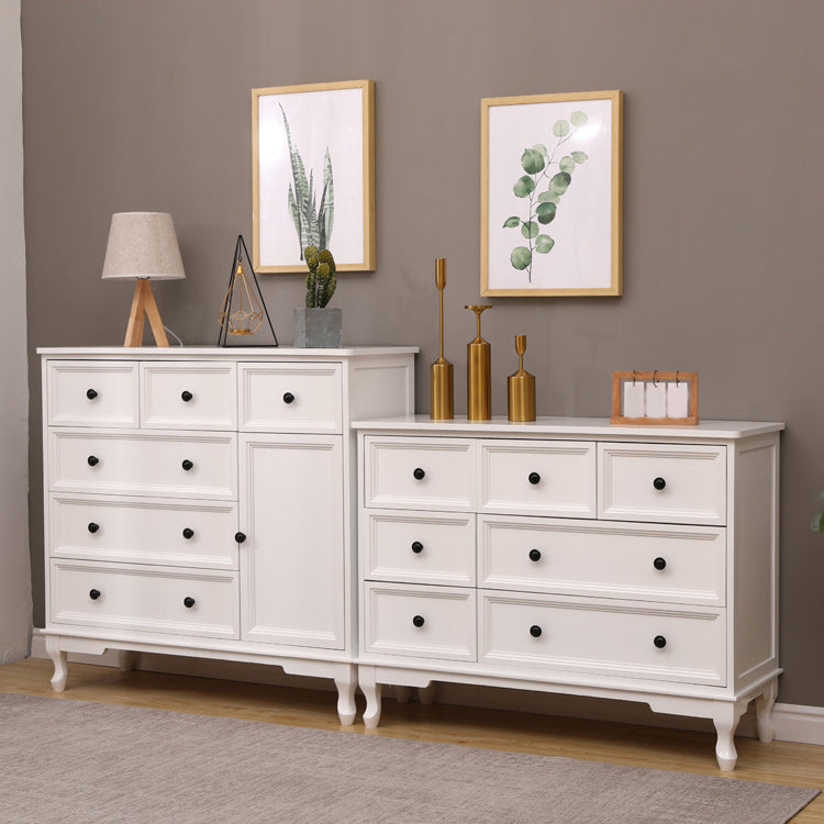 Mobile moderno accento con cassetti e cabine per le gambe cabriole in legno