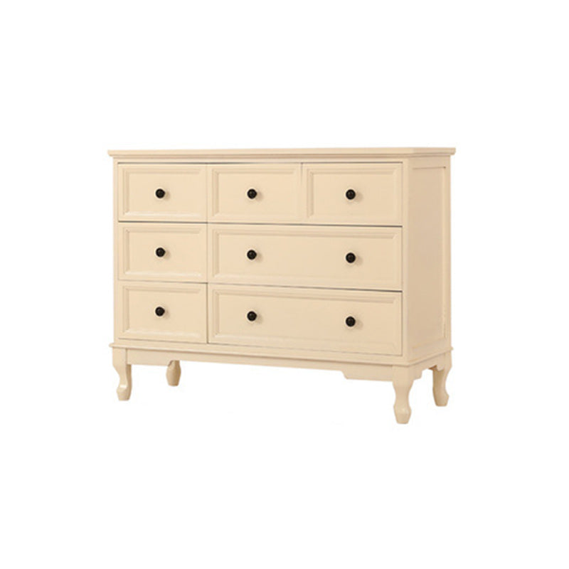 Mobile moderno accento con cassetti e cabine per le gambe cabriole in legno