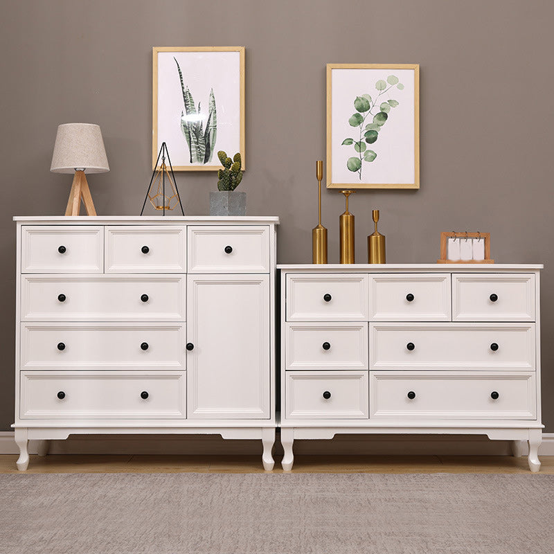 Modern Accent Cabinet with Drawers and Wooden Cabriole Legs Cabinet Clearhalo 'Cabinets & Chests' 'cabinets_chests' 'furn' 'furn_cabinets_chests' 'Furniture' 'Living Room Furniture' 6025423