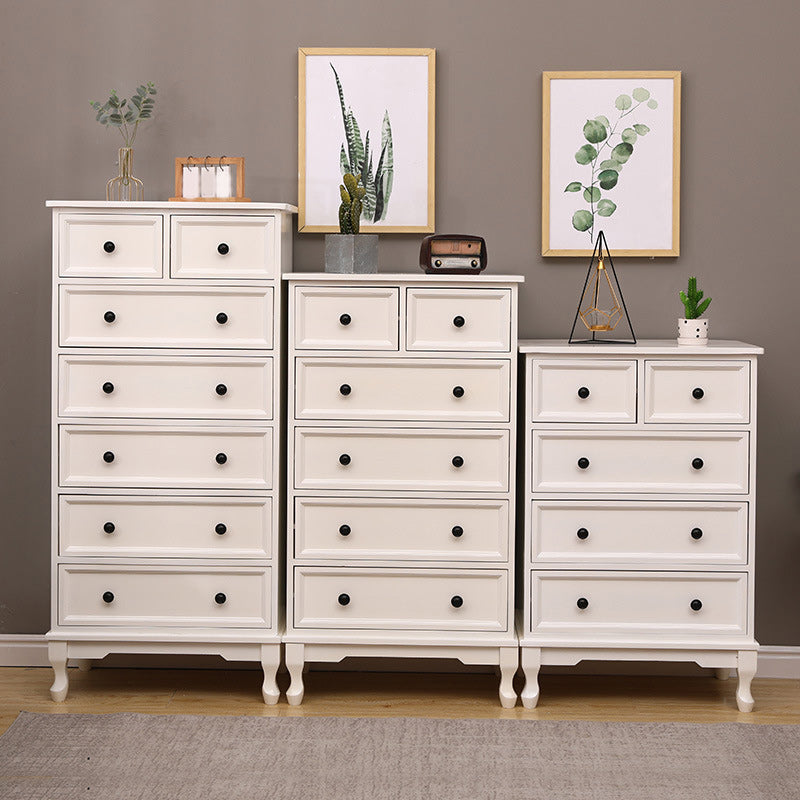 Mobile moderno accento con cassetti e cabine per le gambe cabriole in legno