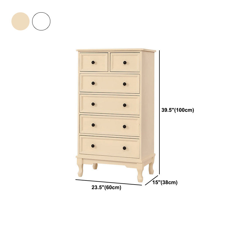 Mobile moderno accento con cassetti e cabine per le gambe cabriole in legno