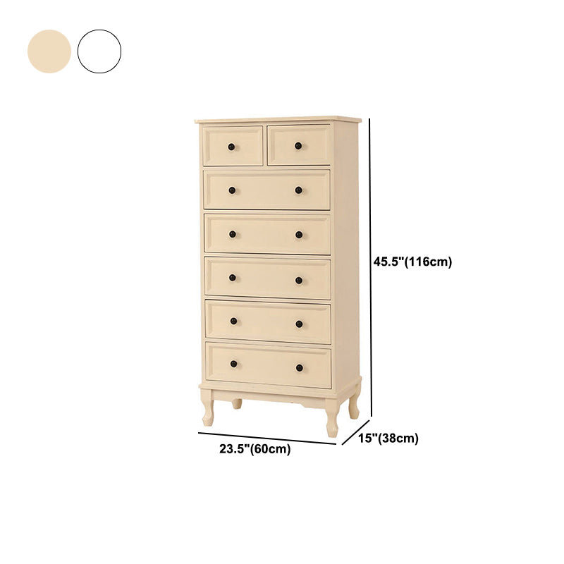 Mobile moderno accento con cassetti e cabine per le gambe cabriole in legno