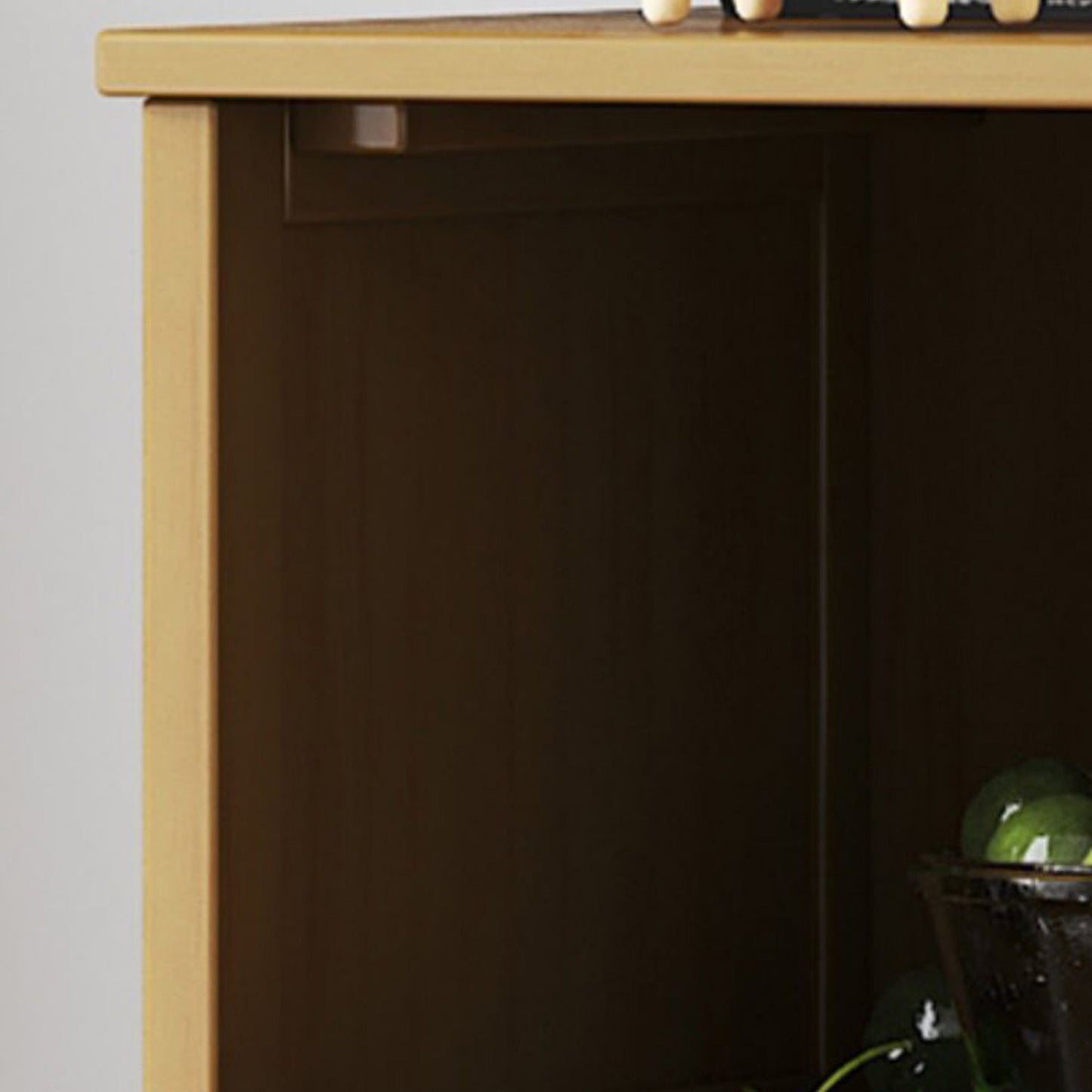 Mid-Century Accent Chest with Shelf and Drawers and Straight Legs