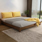 84.65 inch Wide Contemporary Bed Frame Solid Wood Standard Bed