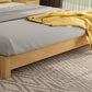 84.65 inch Wide Contemporary Bed Frame Solid Wood Standard Bed