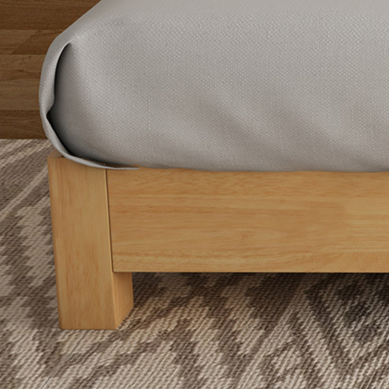 84.65 inch Wide Contemporary Bed Frame Solid Wood Standard Bed