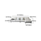 Black 4-seat Flared Arm Sectional Pillow Back Stain-resistant Sectional Clearhalo 'furn' 'furn_sectionals' 'Furniture' 'Living Room Furniture' 'Sectionals' 6025575