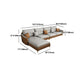 ARME SLOPED Sectional Sectional Modern 5 places en cuir en cuir
