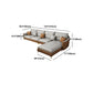 ARME SLOPED Sectional Sectional Modern 5 places en cuir en cuir