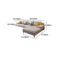 Brown 4-seater Slipcovered Sectional Sofa Pillow Top Arm Sectional Clearhalo 'furn' 'furn_sectionals' 'Furniture' 'Living Room Furniture' 'Sectionals' 6025637