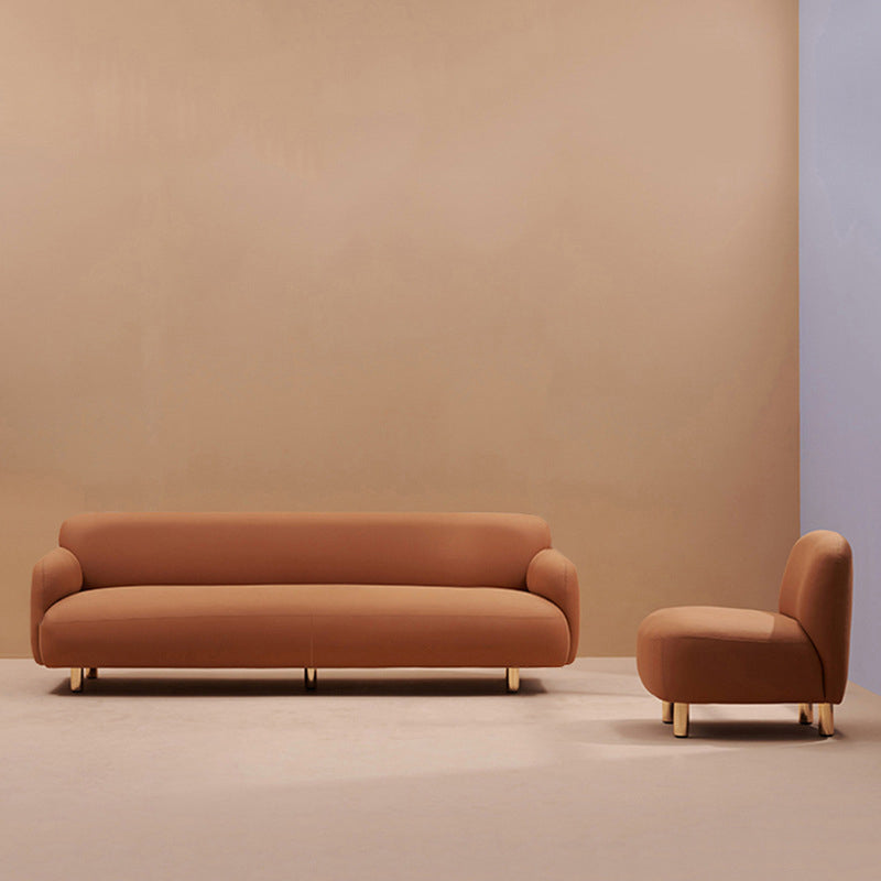 27,5 "H zeitgenössische Kunstleder -Leder -Armsofa für Wohnzimmer