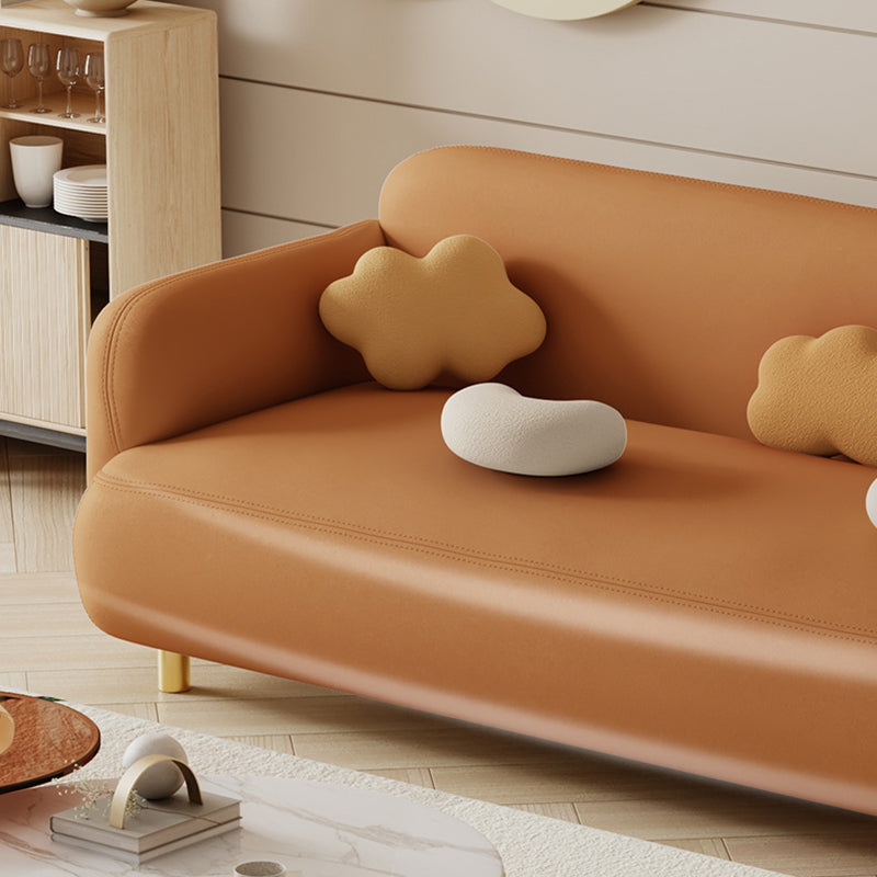 27,5 "H zeitgenössische Kunstleder -Leder -Armsofa für Wohnzimmer