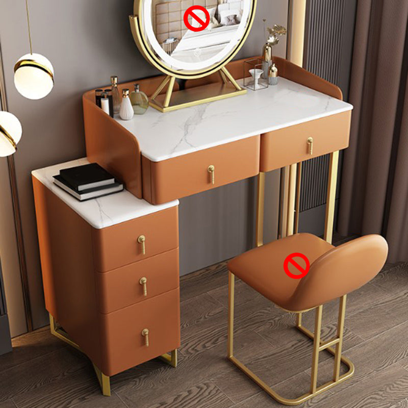 31.88 "5つのストレージ引き出し付きの高メイクアップバニティグラムバニティセット