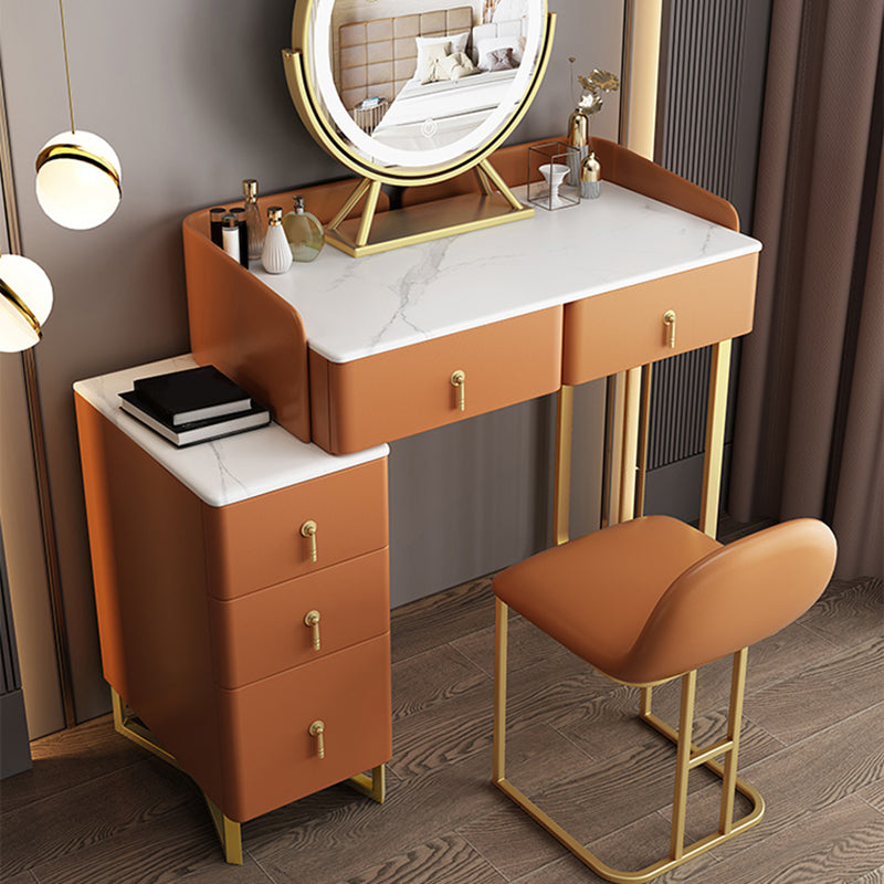 31.88 "5つのストレージ引き出し付きの高メイクアップバニティグラムバニティセット