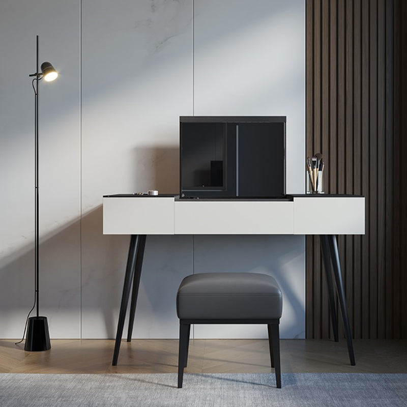 31.49" High Make-up Vanity Slate Vanity Set with Storage Drawers Clearhalo 'Bedroom Furniture' 'furn' 'furn_makeup_vanities' 'Furniture' 'Makeup Vanities' 'makeup_vanities' 6025728