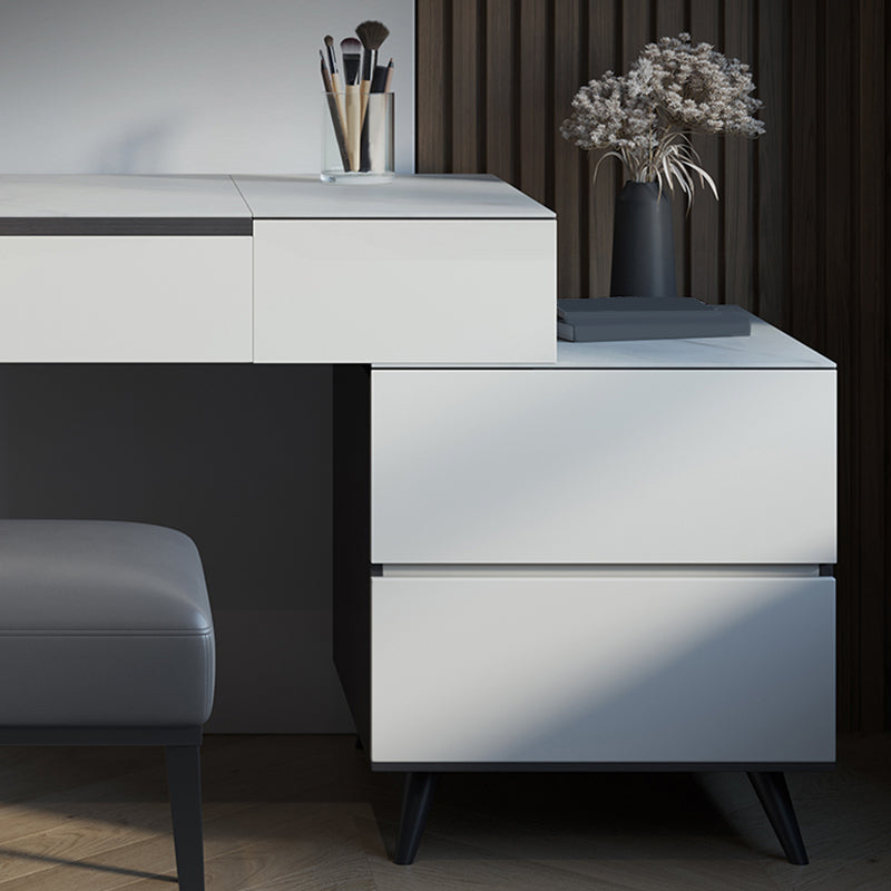 31.49" High Make-up Vanity Slate Vanity Set with Storage Drawers Clearhalo 'Bedroom Furniture' 'furn' 'furn_makeup_vanities' 'Furniture' 'Makeup Vanities' 'makeup_vanities' 6025737