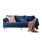 30.3" H 3-seater Square Arm Sofa with Pillows for Living Room
