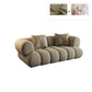 26.37" H Contemporary Green Tuxedo Arm Sewn Pillow Back Sofa Clearhalo 'furn' 'furn_sofas' 'Furniture' 'Living Room Furniture' 'Sofa' 'sofas' 6025907