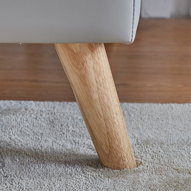 29.53 "Hアパート用の現代フェイクレザースロープアームソファソファ