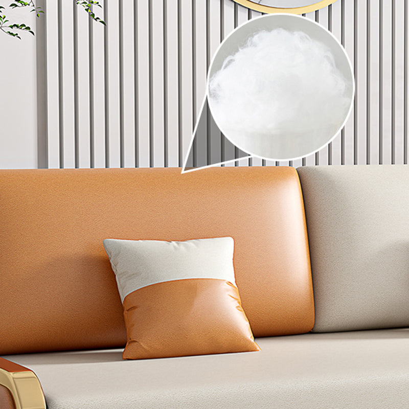 34.6 "Hリビングルーム用の現代フェイクレザーアームレスソファベッド