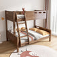 Modern Solid Wood Bunk Bed Mattress Included Bed with Custom Legs