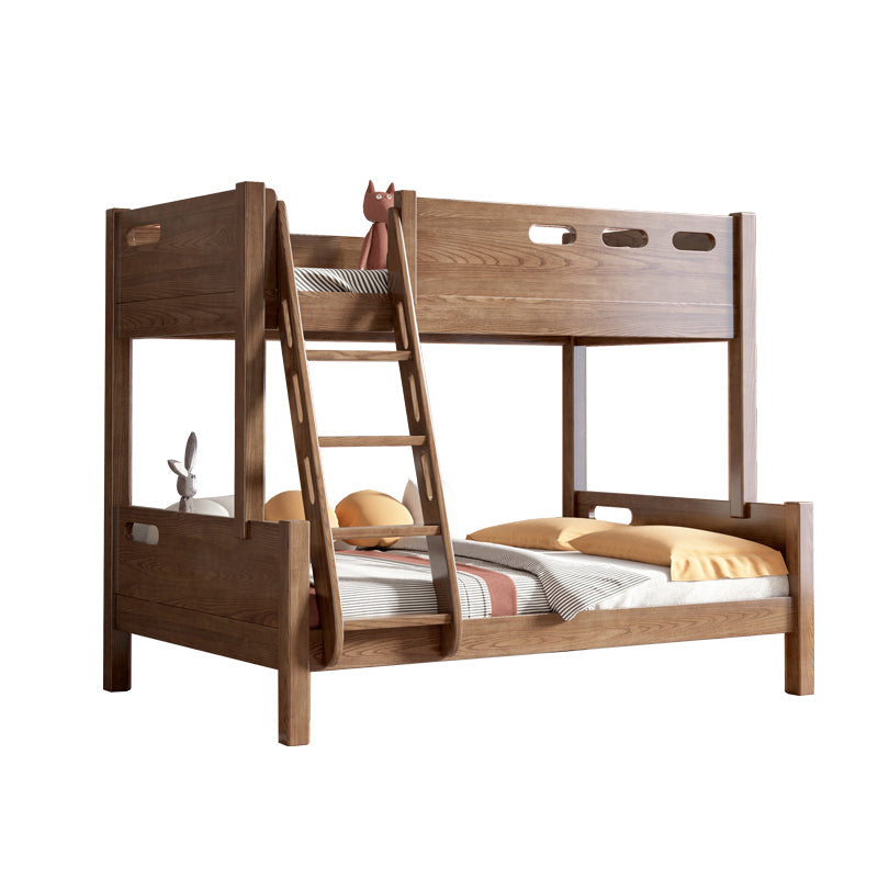 Modern Solid Wood Bunk Bed Mattress Included Bed with Custom Legs
