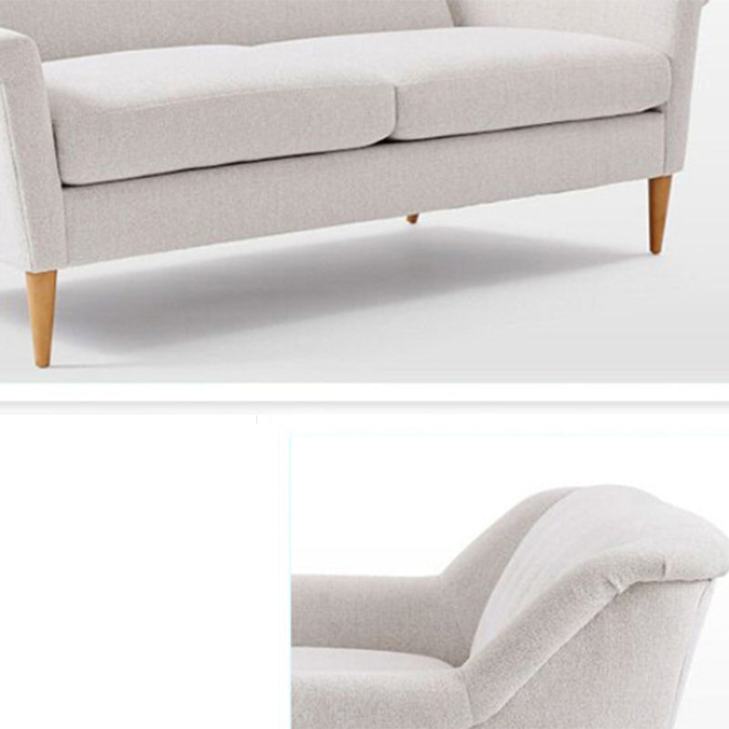 31.5" H Contemporary Cotton Blend Tufted Flared Arm Sofa for Apartment Clearhalo 'furn' 'furn_sofas' 'Furniture' 'Living Room Furniture' 'Sofa' 'sofas' 6025988
