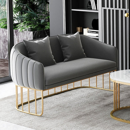 29.5 "H Contemporáneo de 2 plazas de terciopelo en terciopelo Loveseat para apartamento