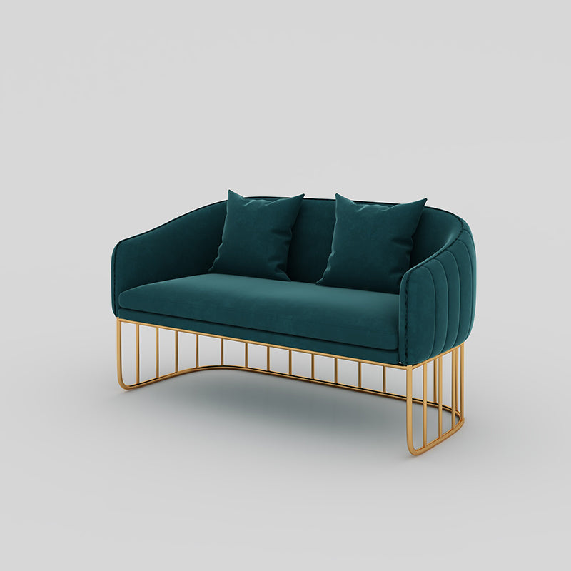 29.5 "H Contemporáneo de 2 plazas de terciopelo en terciopelo Loveseat para apartamento
