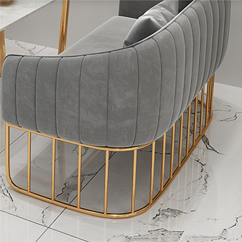 29.5 "H Contemporáneo de 2 plazas de terciopelo en terciopelo Loveseat para apartamento