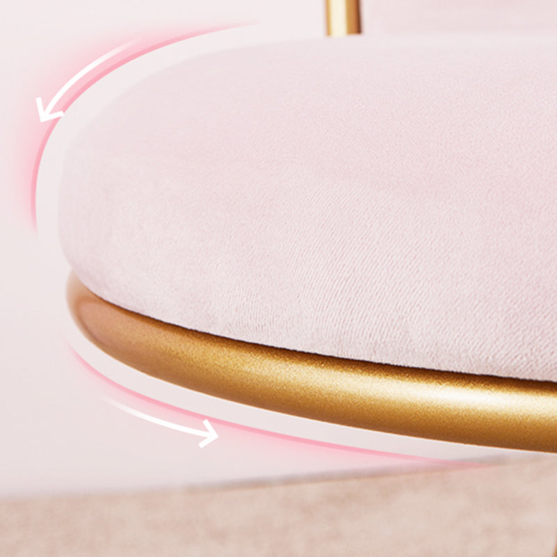 Modern Velvet 2-seater Sofa Metal Sloped Settee for Apartment