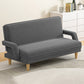 30.7" H Contemporary Linen Blend Convertible Sleeper Sofa for Apartment