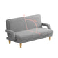 30.7" H Contemporary Linen Blend Convertible Sleeper Sofa for Apartment